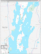 Grand Isle Wall Map Premium Style